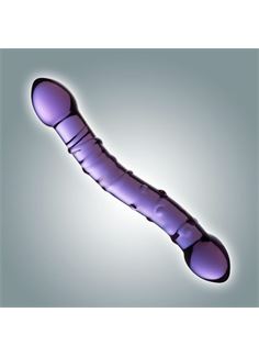 Фиолетовый стеклянный фаллоимитатор (19 см)