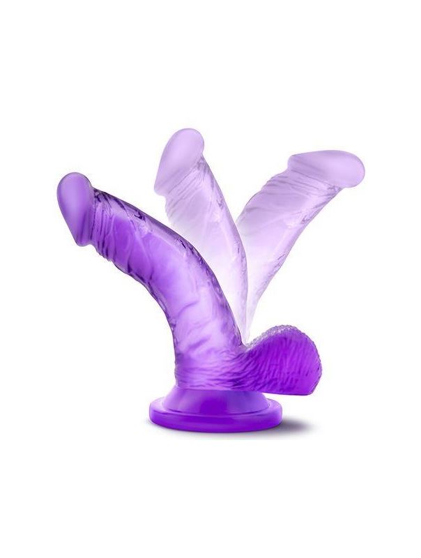 Фиолетовый фаллоимитатор на присоске Naturally Yours 4" Mini Cock (12 см)