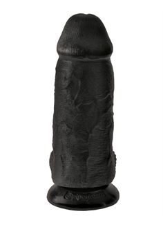 Черный фаллоимитатор на присоске Chubby (22,9 см)