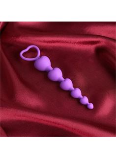 Фиолетовые анальные бусы (19 см)